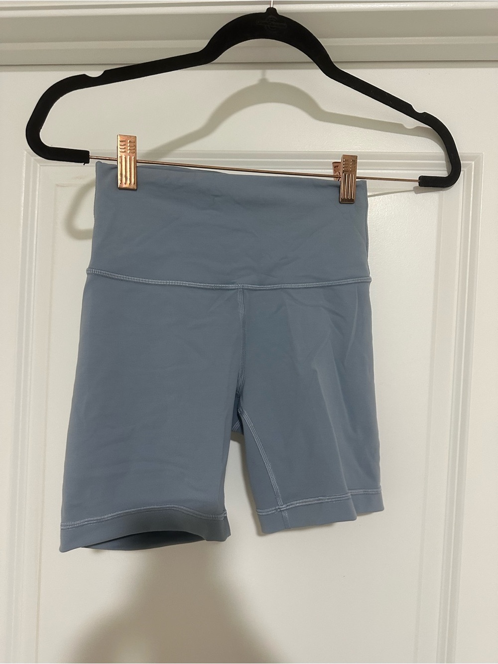 lululemon athletica High-Rise Bike Shorts in Dusty Blue Gray